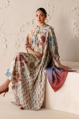 (MF02) BAROQUE| UNSTITCHED 3PC PREMIUM BANA DORA DIGITAL PRINTED LAWN