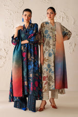 (MF02) BAROQUE| UNSTITCHED 3PC PREMIUM BANA DORA DIGITAL PRINTED LAWN