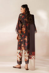 (MF07) BAROQUE| UNSTITCHED 3PC PREMIUM BANA DORA DIGITAL PRINTED LAWN
