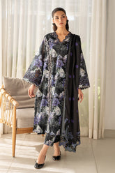 (MF12) BAROQUE| UNSTITCHED 3PC PREMIUM BANA DORA DIGITAL PRINTED LAWN