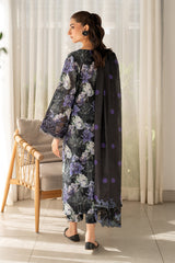 (MF12) BAROQUE| UNSTITCHED 3PC PREMIUM BANA DORA DIGITAL PRINTED LAWN