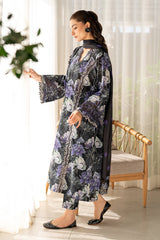 (MF12) BAROQUE| UNSTITCHED 3PC PREMIUM BANA DORA DIGITAL PRINTED LAWN