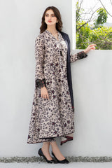 (MF16) BAROQUE| UNSTITCHED 3PC PREMIUM BANA DORA DIGITAL PRINTED LAWN