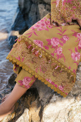 (MF19) BAROQUE| UNSTITCHED 3PC PREMIUM BANA DORA DIGITAL PRINTED LAWN