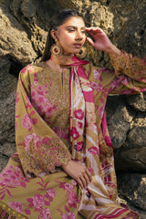 (MF19) BAROQUE| UNSTITCHED 3PC PREMIUM BANA DORA DIGITAL PRINTED LAWN