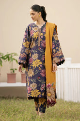 (MF23) IZNik| UNSTITCHED 3PC PREMIUM DIGITAL PRINTED LAWN