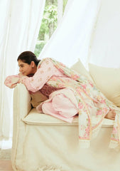 Zara shahjahan — 3pc on emb Lawn with Diamond Dopatta image 1