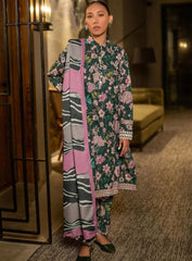 MAARIA.B — 3pc on Digital Lawn with Lawn 4 side printed Dopatta image 0