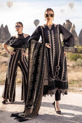 Maria B — 3pc on emb Lawn with Diamond Dopatta image 4