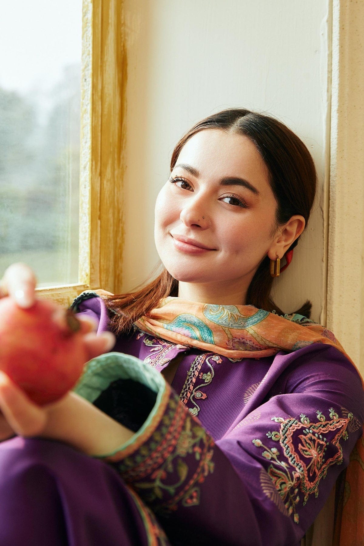 Zarashajahan — 3pc on emb Lawn with Diamond Dopatta image 4