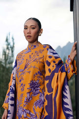 MAARIA.B — 3pc on Digital Lawn with Lawn 4 side printed Dopatta image 3