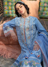 Chrimson — 3pc on emb Lawn with Organa Emb Dopatta image 0