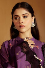 Cross stich — 3pc on emb Lawn with voil diamond Dopatta image 2