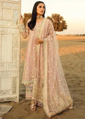 Zarashahjahan — 3pc on emb Lawn with organza Emb Dopatta image 4