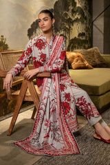 MAARIA.B — 3pc on Digital Lawn with Lawn 4 side printed Dopatta image 2