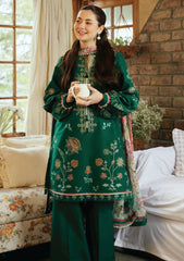 Zara shahjahan — 3pc on emb Lawn with Diamond Dopatta image 1