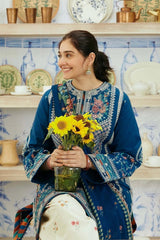 Coco by Zarashahjahan — 3pc on emb Lawn with Diamond Dopatta image 1