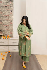 Urge — 3pc on emb Lawn with Diamond Dopatta image 0