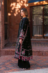 Farasha 3PC on heavy emb Dhanak with Dhanak emb shawl