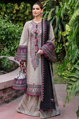 Jazmin on heavy emb Dhanak with Dhanak emb shawl