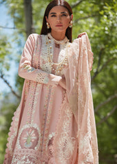 (MF1244) CRIMSON| UNSTITCHED 3PC HEAVY CHIKKANKARI PREMIUM LAWN WITH READY TO WEAR 4SIDE CUTWORK KHAADI-NET EMB DUPATTA