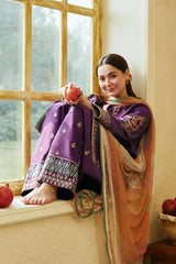 Zarashajahan — 3pc on emb Lawn with Diamond Dopatta image 1