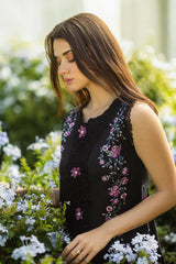 (MF1238) MUSHQ| UNSTITCHED 3PC HEAVY EMB PREMIUM LAWN WITH CHIFFON PRINTED DUPATTA