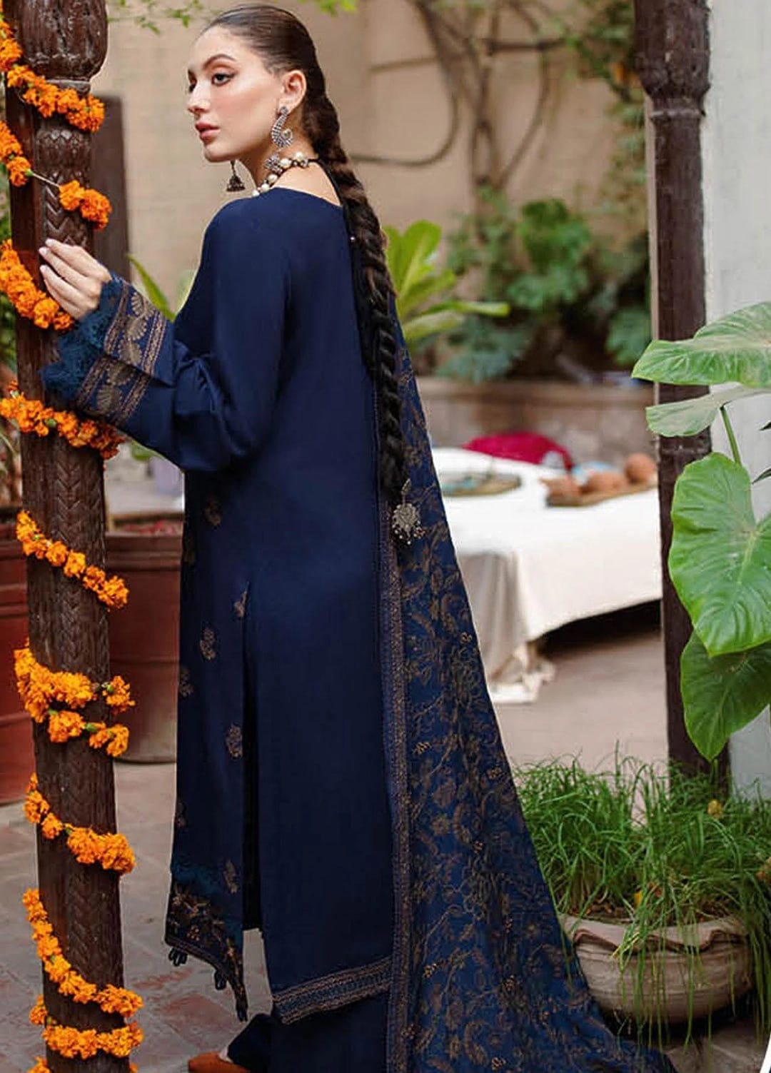 Bareeze — 3pc on emb Lawn with Chiffon  Emb Dopatta image 2