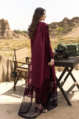 (MF1247) RANG RASIYA| UNSTITCHED 3PC HEAVY EMB PREMIUM LAWN WITH READY TO WEAR KHAADI-NET EMB AND PRINTED DUPATTA