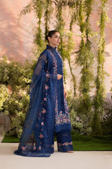 (MF1218) SOBIA NAZIR | UNSTITCHED 3PC HEAVY EMB LAWN WITH READY TO WEAR CHIFFON EMB DUPATTA