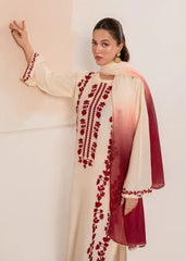 ZARIF ON UNSTITCHED 3PC DHANAK EMB WITH PRINTED WOOL SHAWL