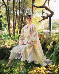 (MF002) MARIA.B| UNSTITCHED 3PC HEAVY EMB PREMIUM LAWN WITH READY TO WEAR CHIFFON PRINTED AND EMB DUPATTA