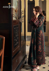 (MF1234) ASIM JOFA| UNSTITCHED 3PC HEAVY EMB LAWN WITH EMB KHAADI-NET DUPATTA