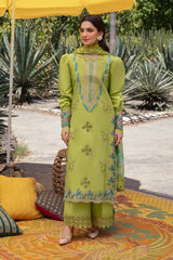 (MF1283) RANG RASIYA| UNSTITCHED 3PC HEAVY EMB PREMIUM LAWN WITH READY TO WEAR DIAMOND PRINTED AND EMB DUPATTA