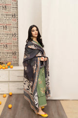 Urge — 3pc on emb Lawn with Diamond Dopatta image 1