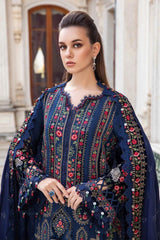 MARIA.B — 3pc on emb Lawn with Chiffon Emb Dopatta image 1