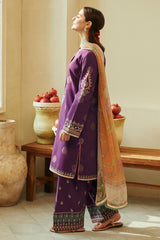 Zarashajahan — 3pc on emb Lawn with Diamond Dopatta image 2