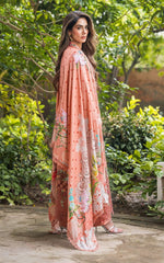 (MF1248)ASIFA AND NABEEL| UNSTITCHED 3PC HEAVY EMB PREMIUM LAWN WITH READY TO WEAR CUTWORK CHIFFON EMB DUPATTA