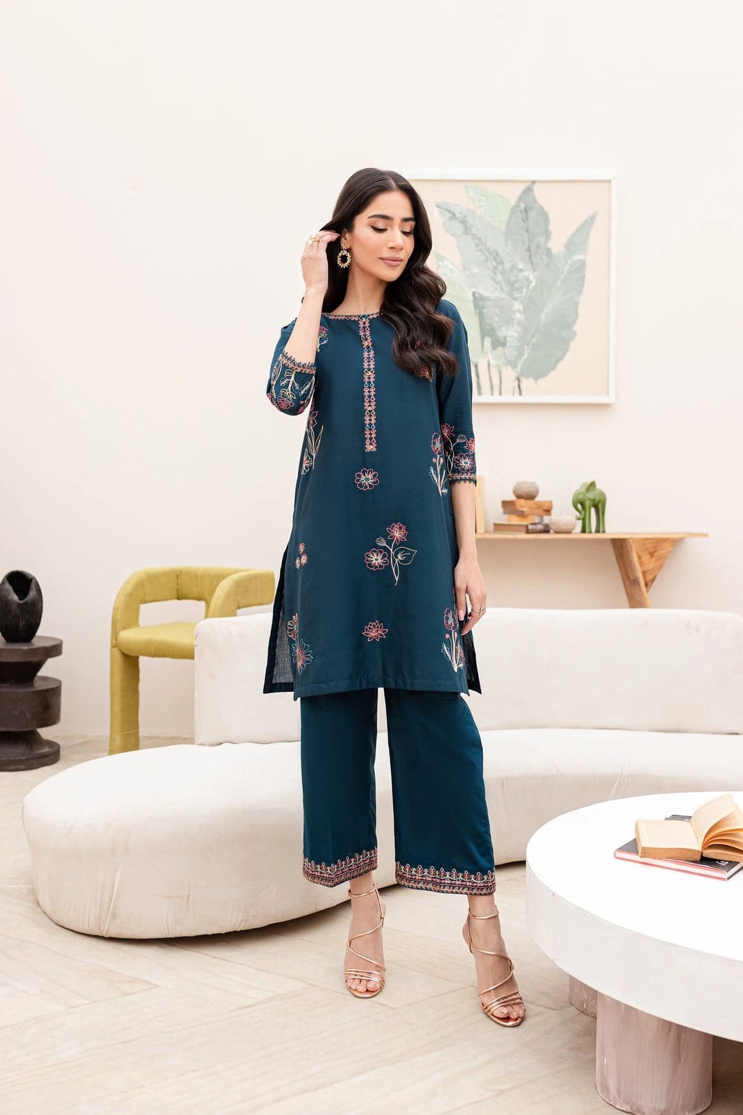 Batik— 2pc on emb lawn image 1