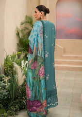 (MF1237) AFROZEN| UNSTITCHED 3PC HEAVY EMB PREMIUM LAWN WITH READY TO WEAR CHIFFON EMB DUPATTA