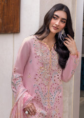 (MF1229) RANG RASIYA| UNSTITCHED 3PC HEAVY EMB LAWN WITH READY TO WEAR CHIFFON EMB DUPATTA