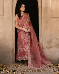 (MF007) MOTIF| UNSTITCHED 3PC HEAVY EMB PREMIUM LAWN WITH READY TO WEAR KHAADI-NET EMB DUPATTA