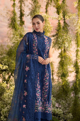 (MF1218) SOBIA NAZIR | UNSTITCHED 3PC HEAVY EMB LAWN WITH READY TO WEAR CHIFFON EMB DUPATTA