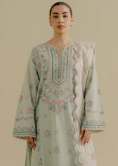 (MF1250) ZARASHAHJAHAN| UNSTITCHED 3PC HEAVY EMB PREMIUM LAWN WITH PRINTED CHIFFON DUPATTA