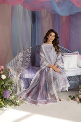 (MF1219) SOBIA NAZIR| UNSTITCHED 3PC HEAVY EMB LAWN WITH READY TO WEAR CUT WORK CHIFFON EMB DUPATTA