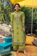 (MF1283) RANG RASIYA| UNSTITCHED 3PC HEAVY EMB PREMIUM LAWN WITH READY TO WEAR DIAMOND PRINTED AND EMB DUPATTA