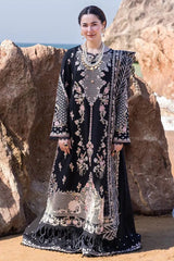 (MF122) QALAMKAR| UNSTITCHED 3PC HEAVY CHIKKANKARI PREMIUM LAWN WITH READY TO WEAR SLUB EMB PREMIUM DUPATTA