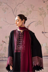 VANYA ON UNSTITCHED 3PC DHANAK EMB WITH DHANAK EMB SHAWL