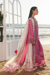 (MF008) QALAMKAR| UNSTITCHED 3PC HEAVY EMB PREMIUM LAWN WITH READY TO WEAR PRINTED EMB DUPATTA