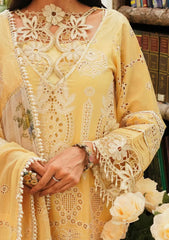 (MF1221) KAHF| UNSTITCHED 3PC HEAVY EMB LAWN WITH READY TO WEAR SLUB NET PRINTED PLUS EMB DUPATTA